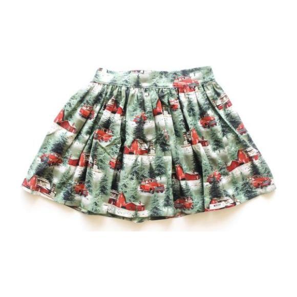 Holiday Skirt, Green
