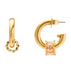 Pinkie Swear Hoops, Topaz - Earrings - 2
