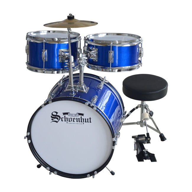 5-Piece Drum Set, Blue