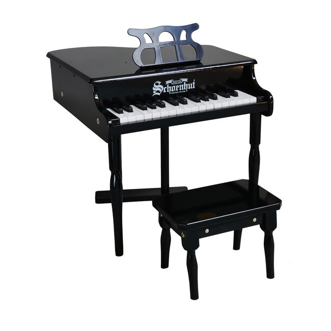 30-Key Classic Baby Grand Piano, Black - Musical - 1