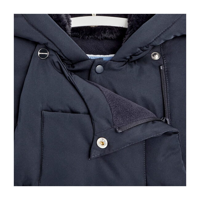 Baby Nylon Snowsuit, Navy Blue - Onesies - 10