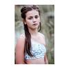 Tabby One Shoulder Bikini, Grey and White