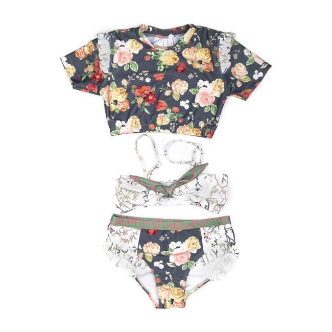 Tabby 3 Piece Set, Grey and White