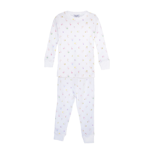 Two-Piece Pajamas, Floral Alphabet - Pajamas - 1