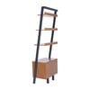 Lavina Shelved 1-Door Etagère, Natural/Charcoal - Bookcases - 4