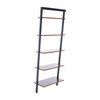 Cullyn 5-Tier Leaning Etagère, Honey Brown/Charcoal - Bookcases - 4