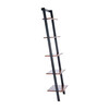Allaire 5-Tier Leaning Etagère, Honey Brown/Charcoal - Bookcases - 3