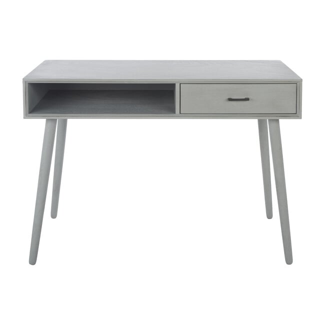 Remy 1-Drawer Writing Desk, Distressed Grey