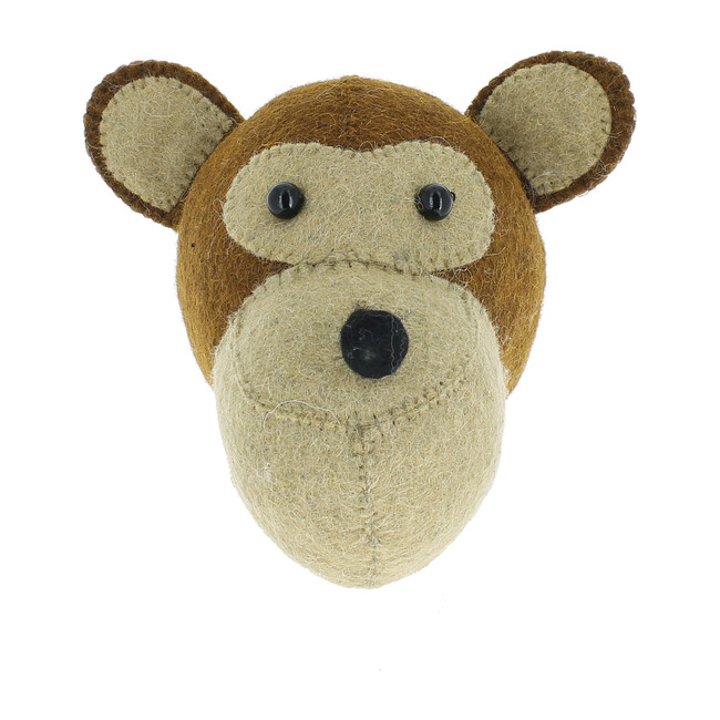 Mini Monkey Head, Brown