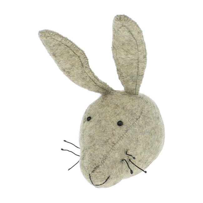 Mini Hare Head, Grey
