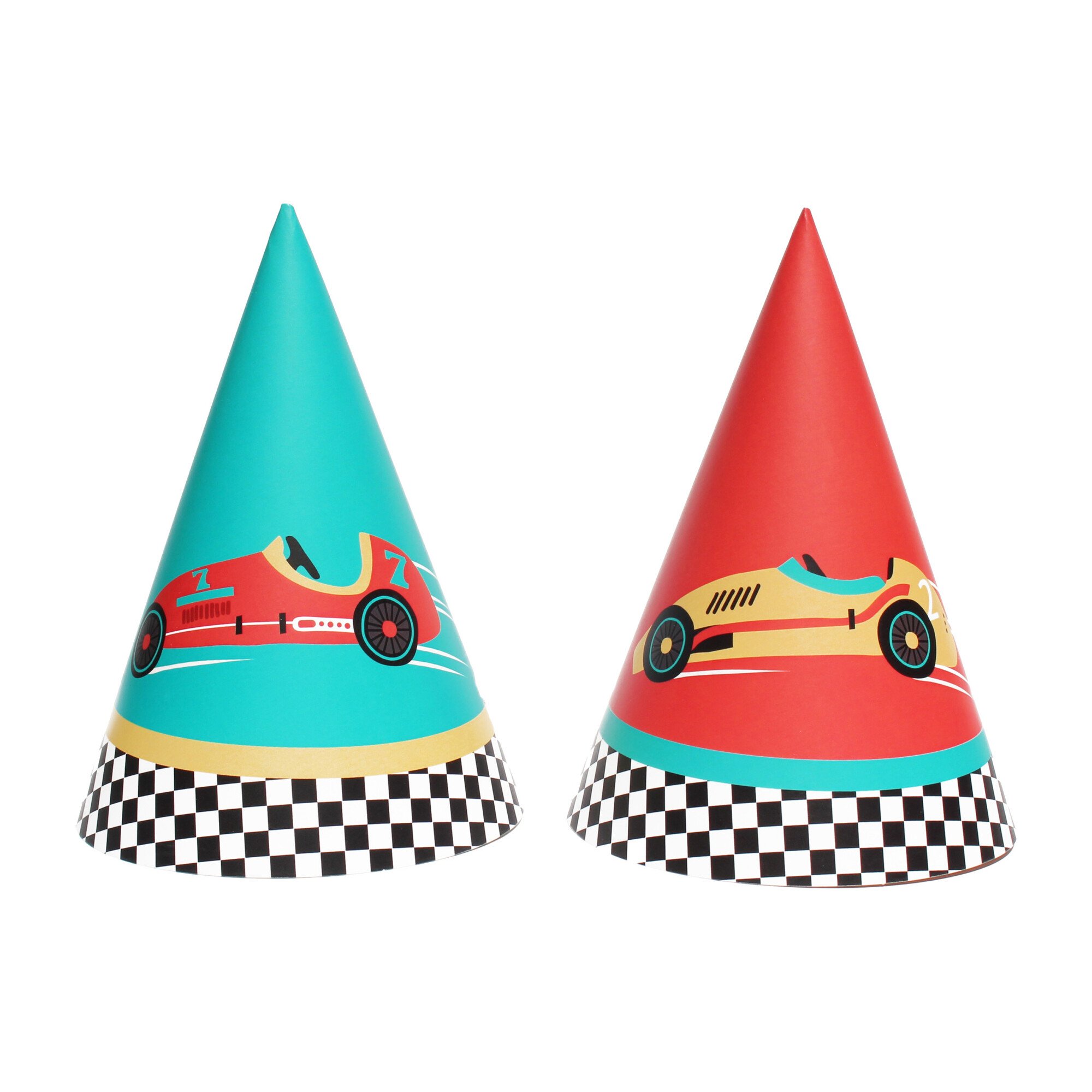 Vintage Race Car Party Hats