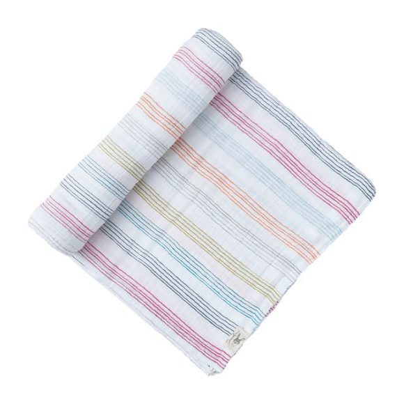 Rainbow Stripe Swaddle