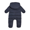 Baby Nylon Snowsuit, Navy Blue - Onesies - 8