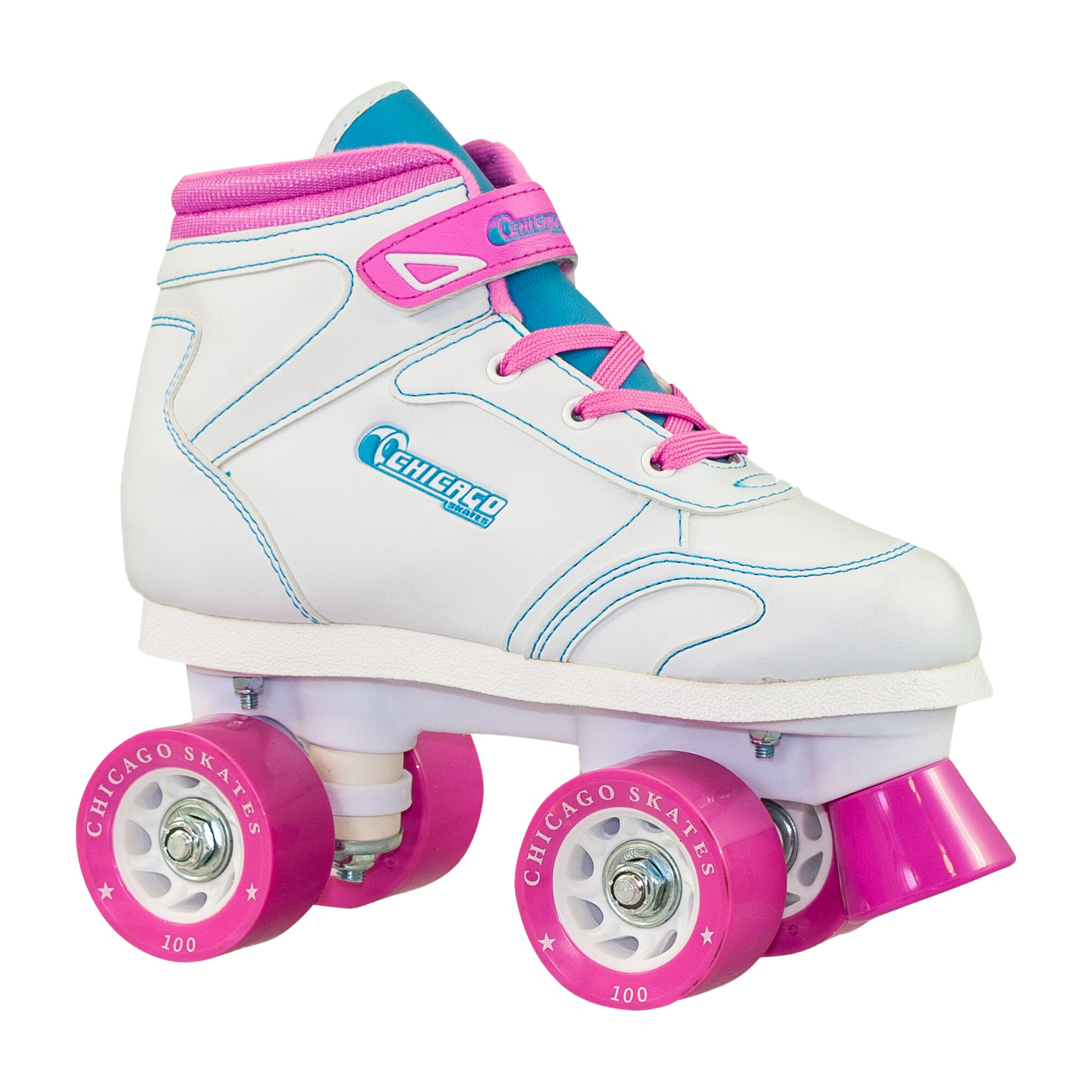 Sidewalk Skate, White/Pink