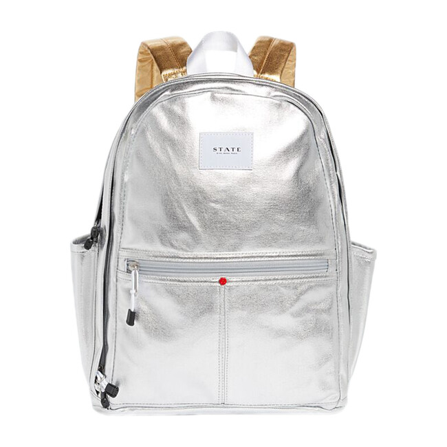 Metallic Kent Backpack, Silver Multi STATE Bags