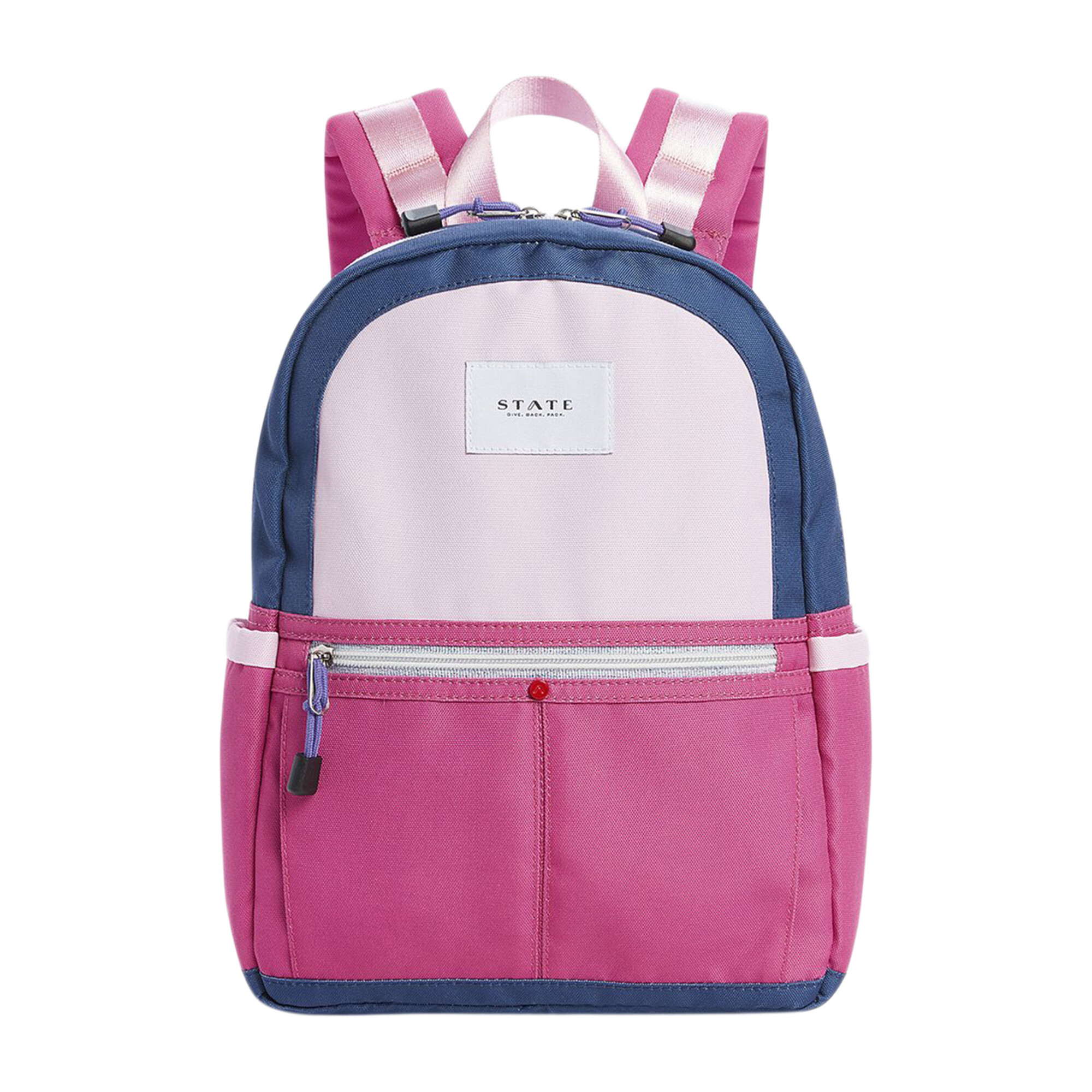 Colorblock Mini Kane Backpack, Navy/Pink - Kids Girl Accessories Bags ...