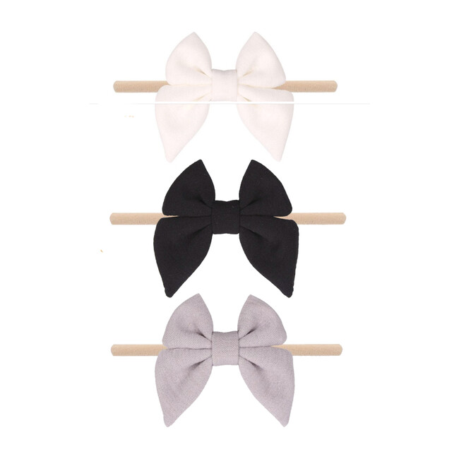 Neutrals Jersey Bow Set