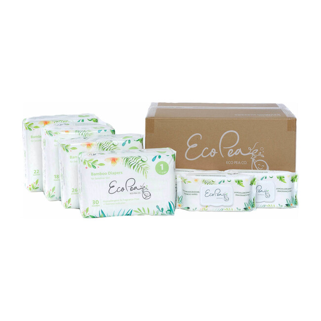 6 Packs of Bamboo Diapers + 12 Packs of Bamboo Wipes - Diapers - 1