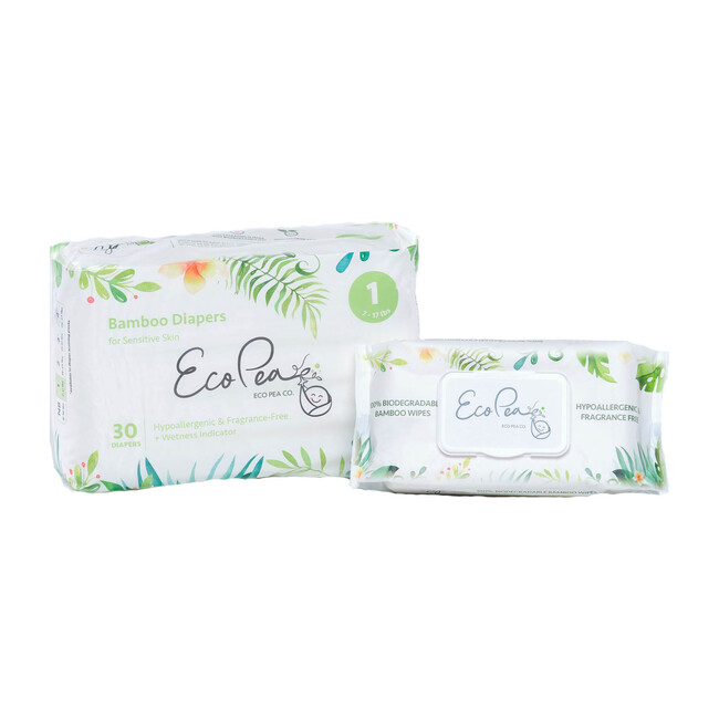 6 Packs of Bamboo Diapers + 12 Packs of Bamboo Wipes