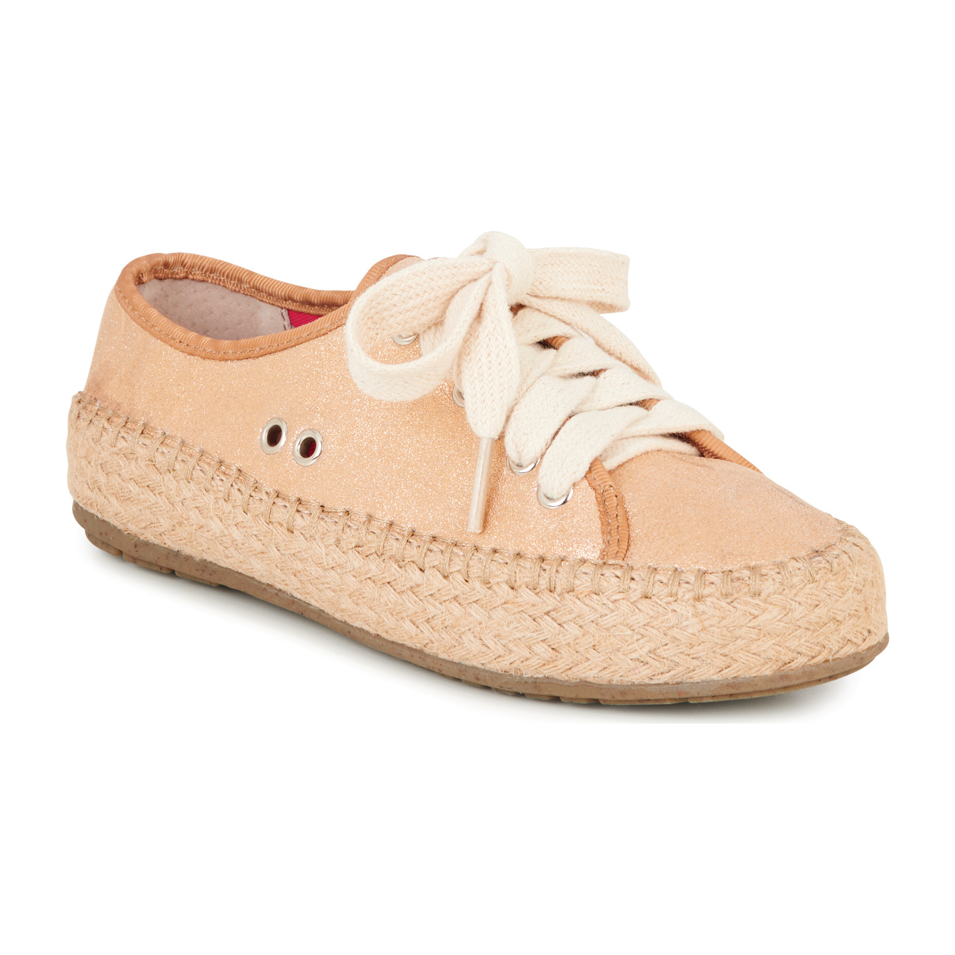 Agonis Teen Espadrille Sneaker, Metallic Rose Gold
