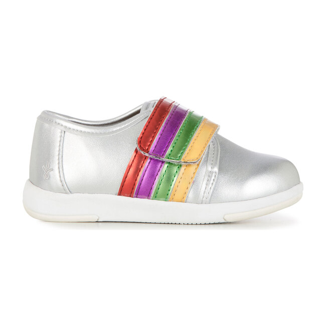 Rainbow Sneaker, Silver - Sneakers - 1