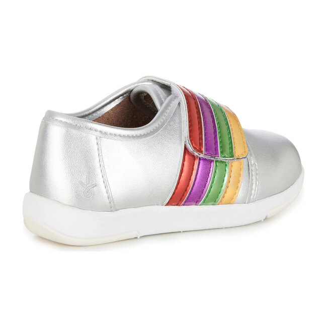 Rainbow Sneaker, Silver - Sneakers - 3