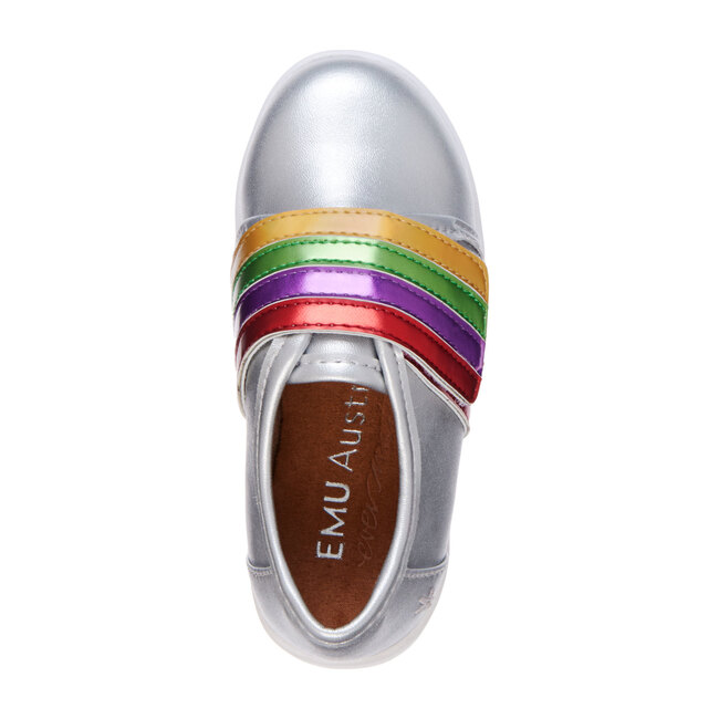 Rainbow Sneaker, Silver - Sneakers - 6