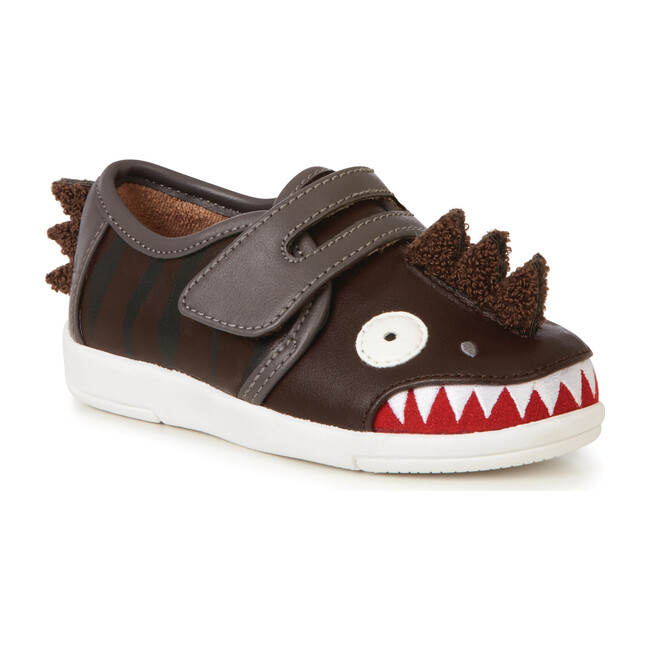 Dinosaur Sneaker, Espresso - Kids Boy Accessories Shoes - Maisonette