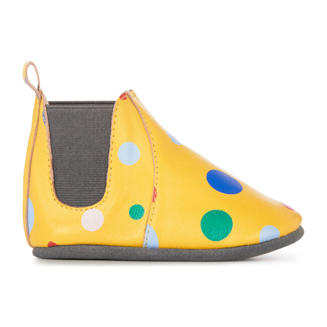 Ruby Circus Spot Bootie, Mustard - Booties - 1