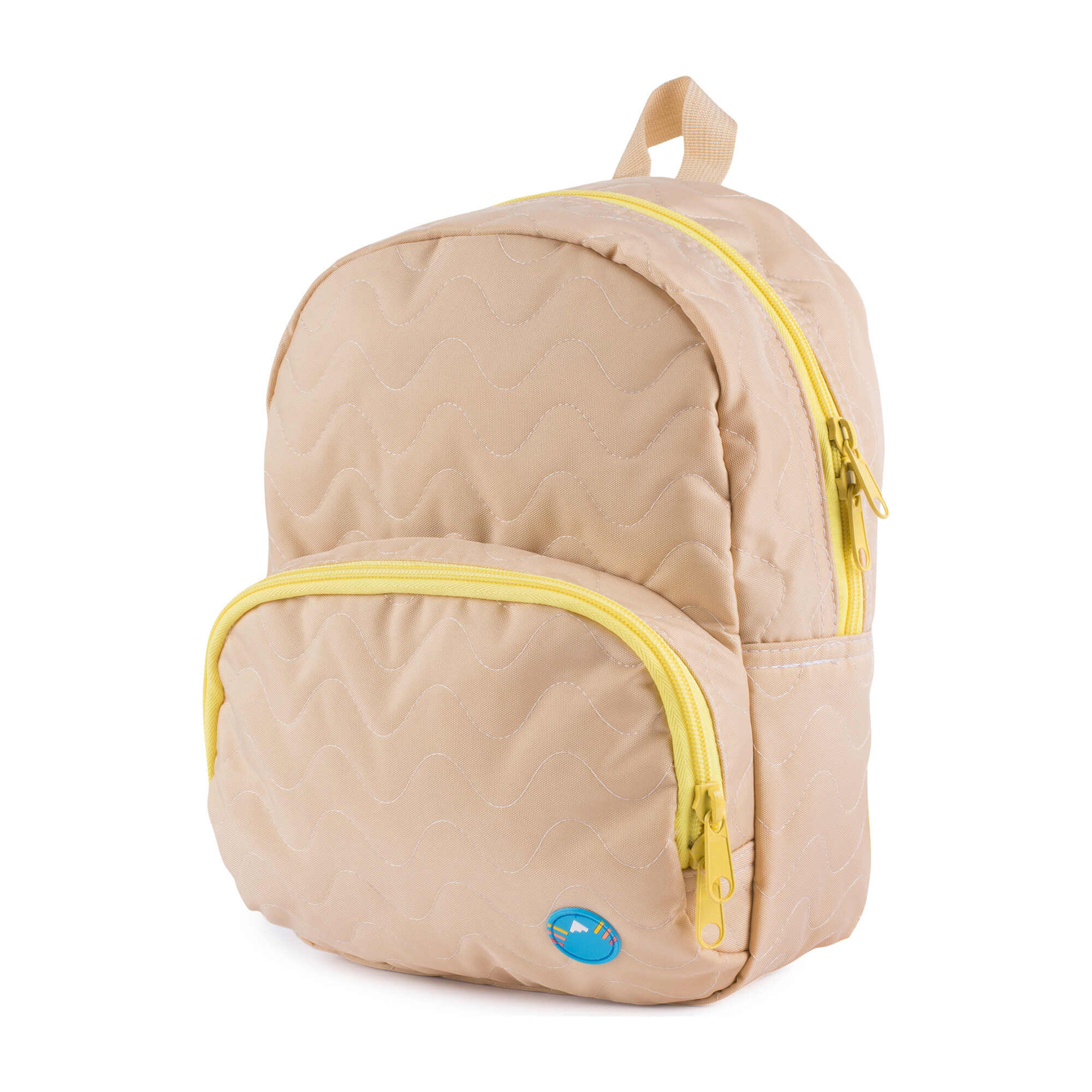 Quilted Mini Backpack, Tan Kids Girl Accessories Bags