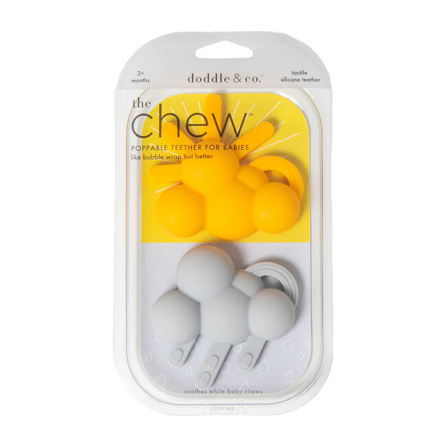The Chew Teether Twin Pack, Orange and White