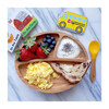Baby Bamboo Stay Put Suction Plate + Spoon, Yellow - Tabletop - 2