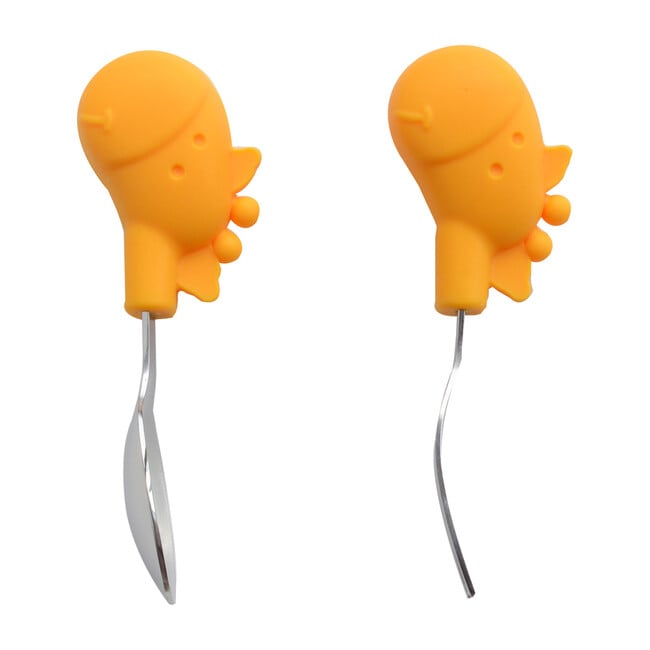 Palm Grasp Fork & Spoon - Lola the Giraffe - Tabletop - 2