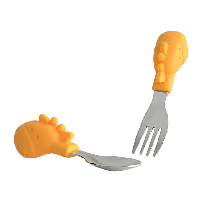 Palm Grasp Fork & Spoon - Lola the Giraffe - Tabletop - 4