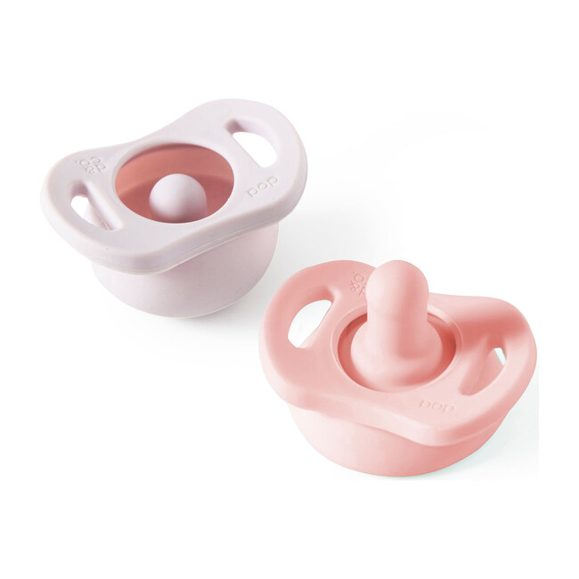 The Pop & Go Pacifier Twin Pack, Make Me Blush & I Lilac You