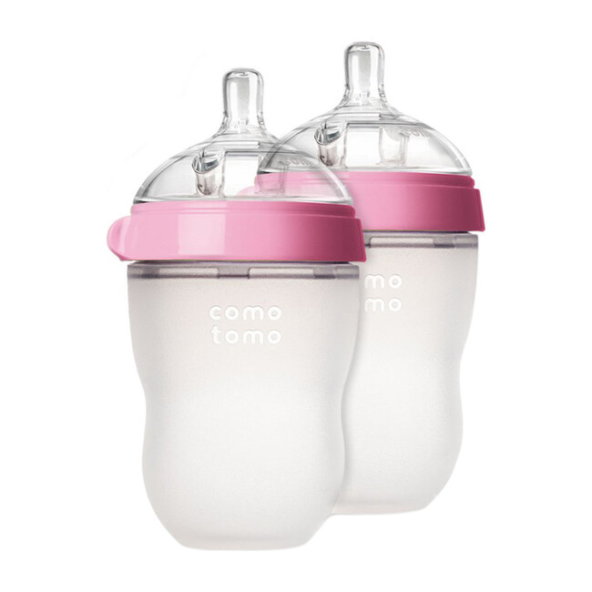 Comotomo Double Bottle Pack 250ML, Pink - Bottles - 1
