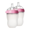 Comotomo Double Bottle Pack 250ML, Pink - Bottles - 1 - thumbnail