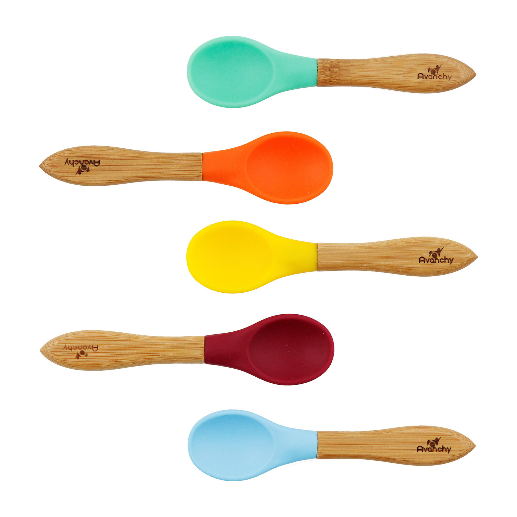 5Pack Baby Bamboo Spoons, Multi Gear Nursing & Feeding