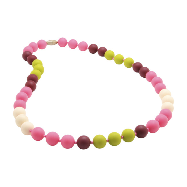 Bleecker Necklace, Punchy Pink - Teethers - 1