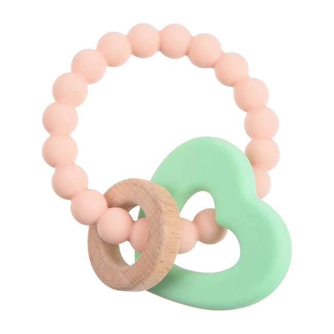 Brooklyn Teether, Blush Heart - Teethers - 1
