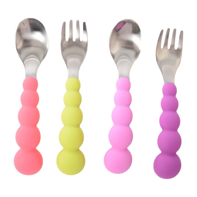 Silicone and Stainless Steel Flatware, Girl - Tabletop - 1