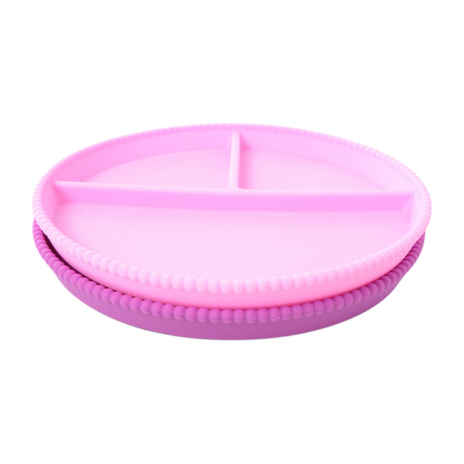Silicone Divided Plates, Light Pink/Purple - Teethers - 1