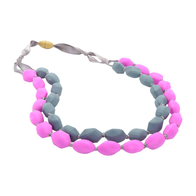 Astor Necklace, Fuchsia - Teethers - 1