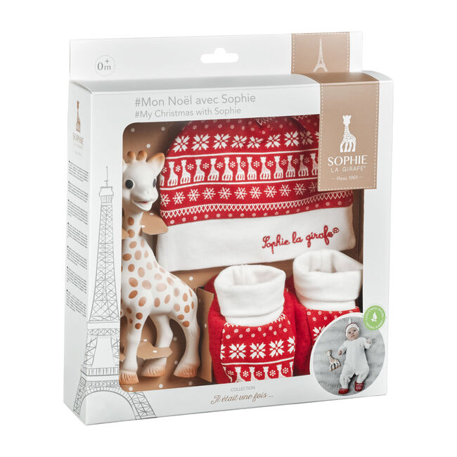 Christmas With Sophie Hat & Socks Set - Teethers - 1