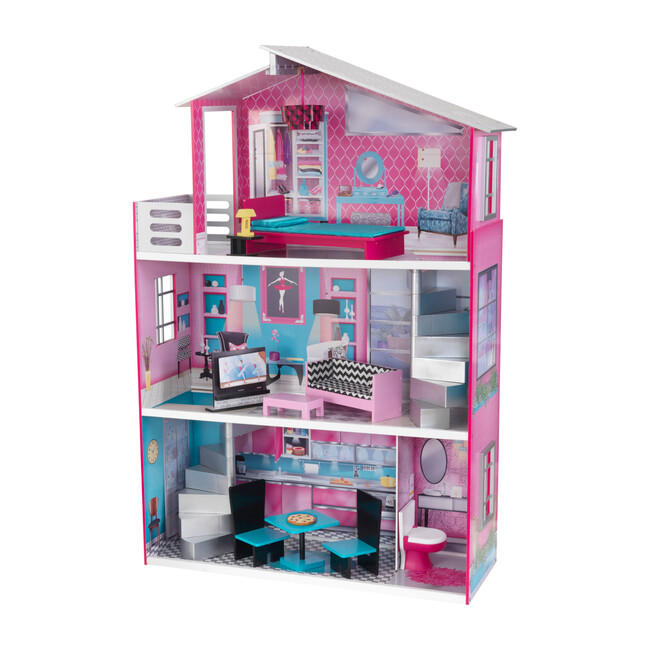 Breanna Wooden Dollhouse for 18-Inch Dolls - Dollhouses - 1