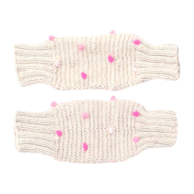 Dot Leg Warmers, Oatmeal