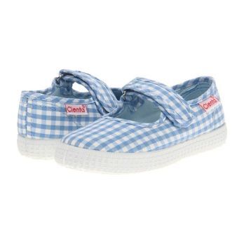 Canvas Mary Jane, Blue Gingham