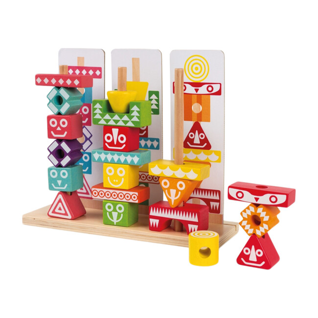 I Wood Edutotem Stackable Pieces - STEM Toys - 1
