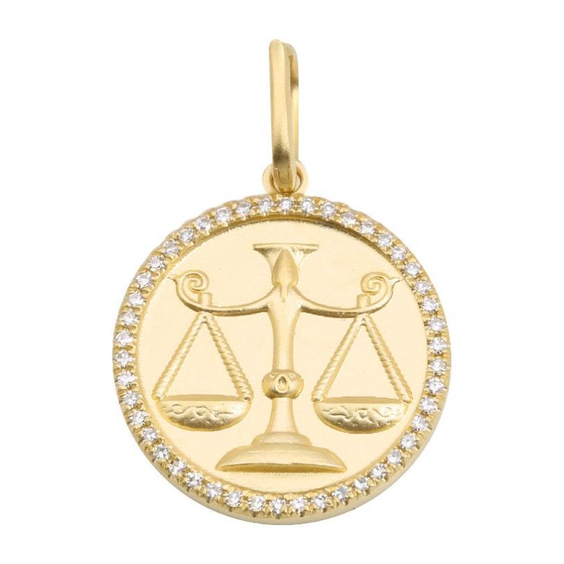 Libra Charm, 14K Gold