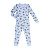 Puppies in Hats Long Pajamas, Blue - Pajamas - 1 - thumbnail